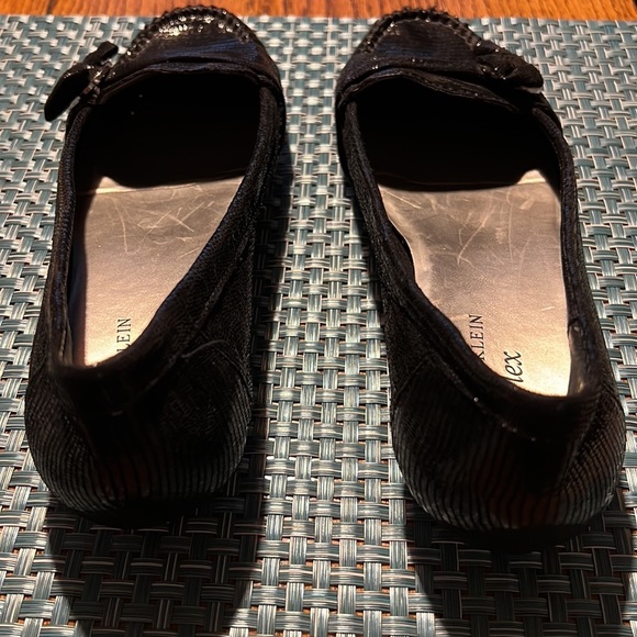 ANNE KLEIN Black Patent Leather Loafer Shoe Sz 9M - Picture 3 of 7